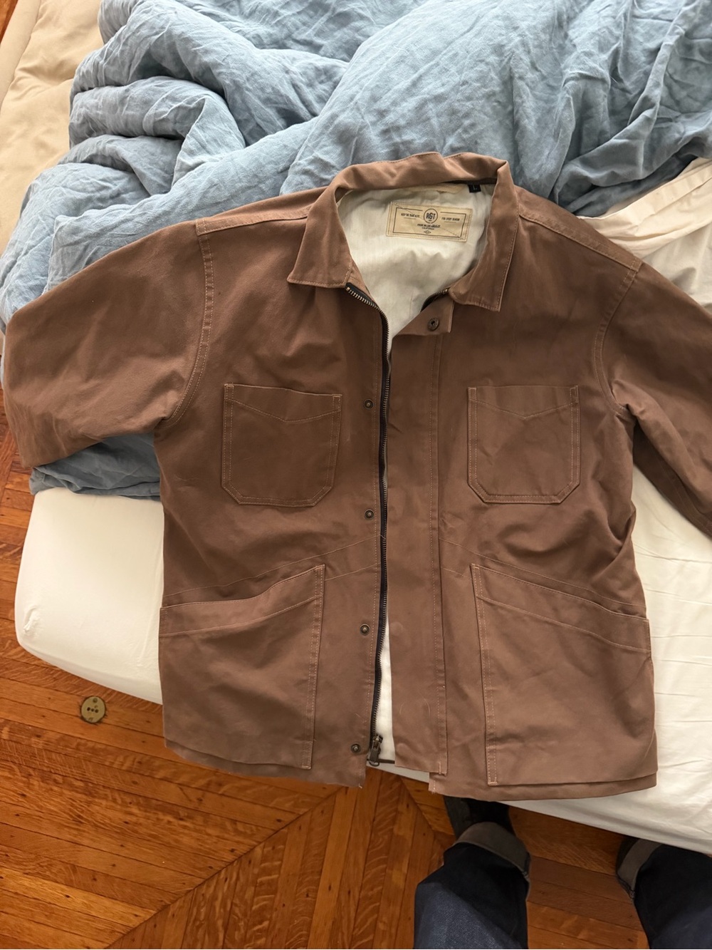 Rogue Territory Brown Infantry Jacket // Lined Brown Canvas - Picture 6 of 9